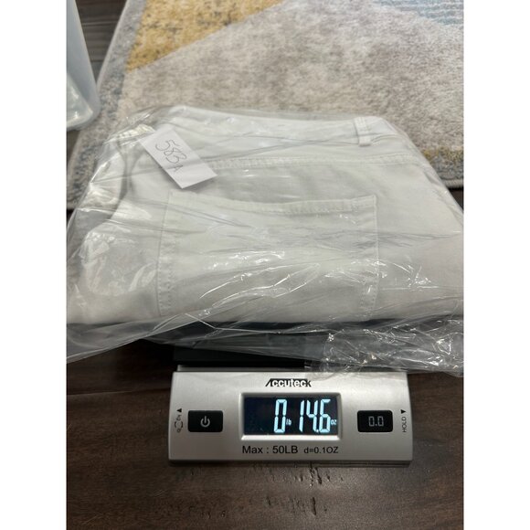 Coldwater Creek Natural Fit Crop Leg Capri Pants White Sz 14 Casual Minimalist - Picture 10 of 10